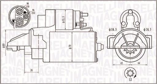 Magneti Marelli 063721421010 - Starteris ps1.lv