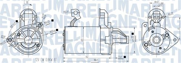 Magneti Marelli 063721422010 - Starteris ps1.lv