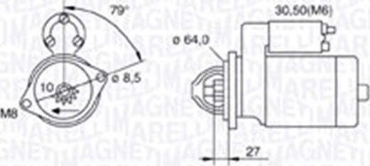 Magneti Marelli 063721511010 - Starteris ps1.lv