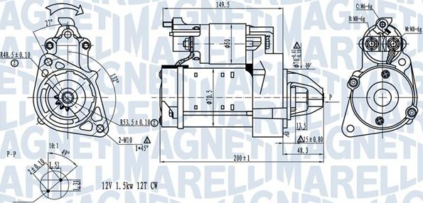 Magneti Marelli 063721527010 - Starteris ps1.lv