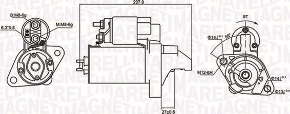 Magneti Marelli 063721074010 - Starteris ps1.lv