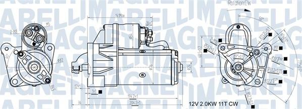 Magneti Marelli 063721193010 - Starteris ps1.lv