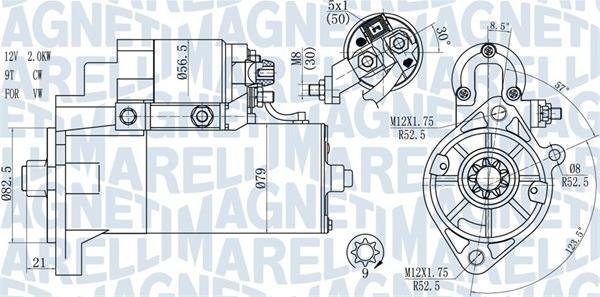 Magneti Marelli 063721165010 - Starteris ps1.lv