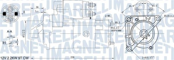 Magneti Marelli 063721160010 - Starteris ps1.lv