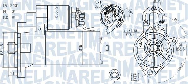 Magneti Marelli 063721187010 - Starteris ps1.lv