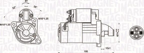 Magneti Marelli 063721136010 - Starteris ps1.lv