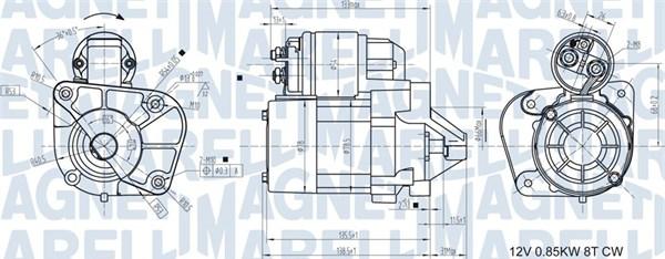 Magneti Marelli 063721174010 - Starteris ps1.lv