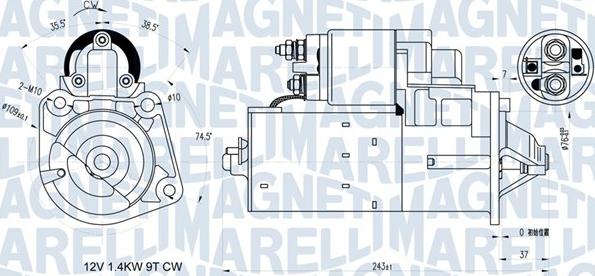 Magneti Marelli 063721398010 - Starteris ps1.lv