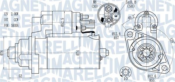 Magneti Marelli 063721393010 - Starteris ps1.lv