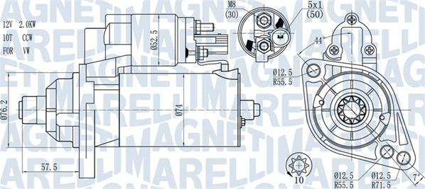 Magneti Marelli 063721397010 - Starteris ps1.lv