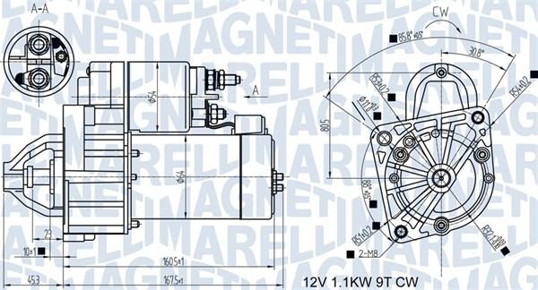 Magneti Marelli 063721345010 - Starteris ps1.lv