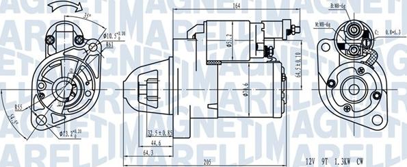 Magneti Marelli 063721382110 - Starteris ps1.lv