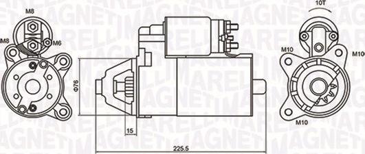 Magneti Marelli 063721336010 - Starteris ps1.lv