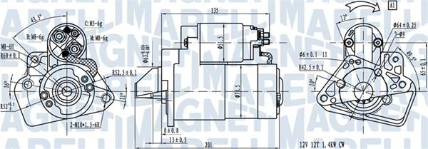 Magneti Marelli 063721332010 - Starteris ps1.lv