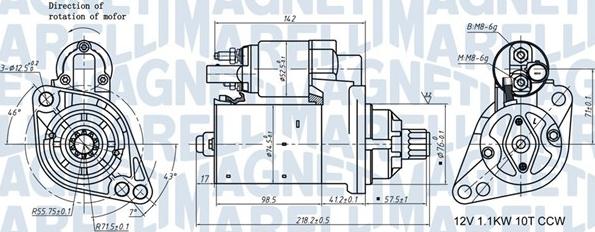 Magneti Marelli 063721322010 - Starteris ps1.lv