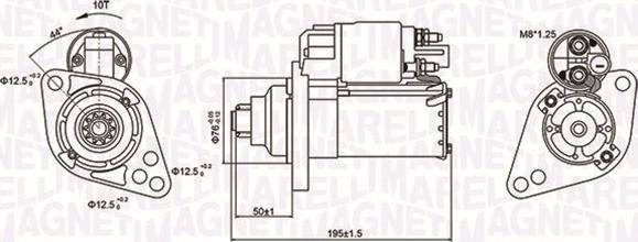 Magneti Marelli 063721294010 - Starteris ps1.lv