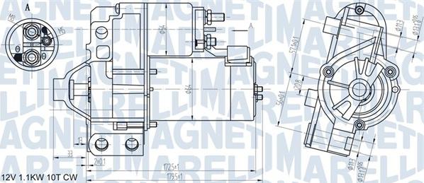 Magneti Marelli 063721290010 - Starteris ps1.lv