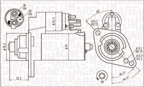 Magneti Marelli 063721293010 - Starteris ps1.lv