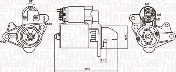 Magneti Marelli 063721254010 - Starteris ps1.lv