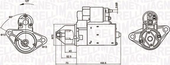 Magneti Marelli 063721253010 - Starteris ps1.lv