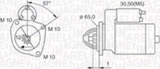 Magneti Marelli 063721252010 - Starteris ps1.lv