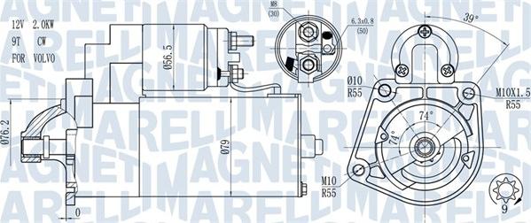 Magneti Marelli 063721271010 - Starteris ps1.lv