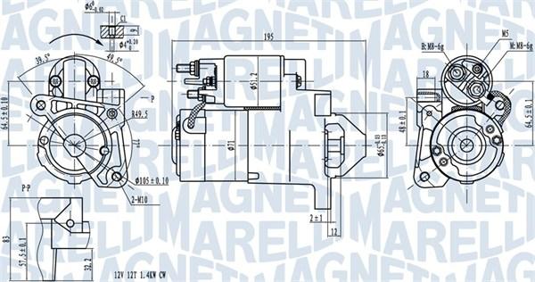 Magneti Marelli 063721273010 - Starteris ps1.lv