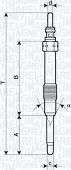 Magneti Marelli 062900053304 - Kvēlsvece ps1.lv