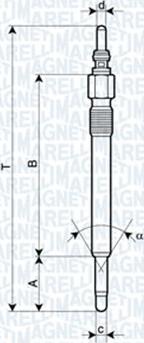 Magneti Marelli 062900057304 - Kvēlsvece ps1.lv