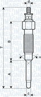 Magneti Marelli 062900069304 - Kvēlsvece ps1.lv