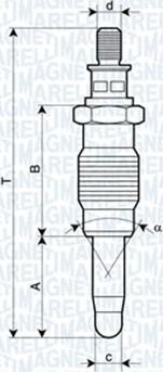 Magneti Marelli 062900005304 - Kvēlsvece ps1.lv