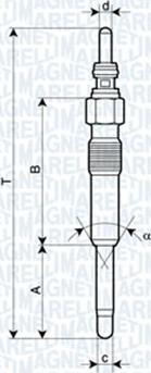 Magneti Marelli 062900006304 - Kvēlsvece ps1.lv