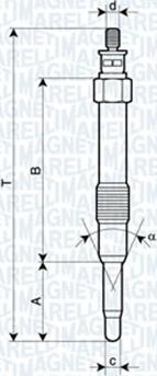 Magneti Marelli 062900000304 - Kvēlsvece ps1.lv