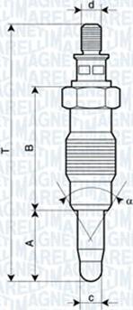 Magneti Marelli 062900008304 - Kvēlsvece ps1.lv