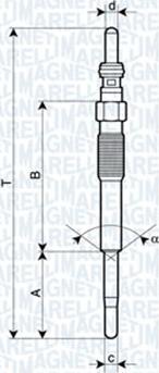 Magneti Marelli 062900080304 - Kvēlsvece ps1.lv