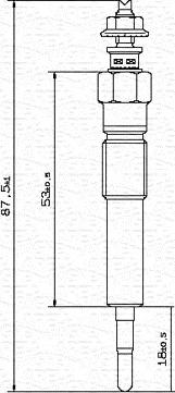 Magneti Marelli 062900031304 - Kvēlsvece ps1.lv