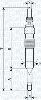 Magneti Marelli 062900071304 - Kvēlsvece ps1.lv