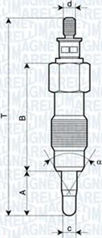 Magneti Marelli 062900073304 - Kvēlsvece ps1.lv