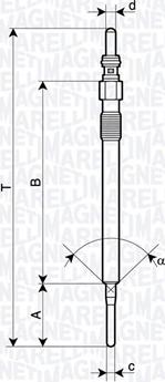 Magneti Marelli 062900141304 - Kvēlsvece ps1.lv