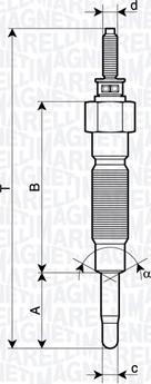 Magneti Marelli 062900132304 - Kvēlsvece ps1.lv