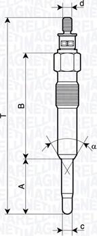 Magneti Marelli 062900126304 - Kvēlsvece ps1.lv