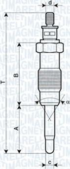 Magneti Marelli 062500300304 - Kvēlsvece ps1.lv