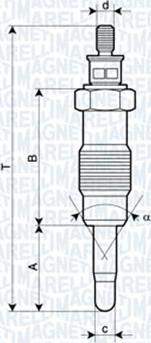 Magneti Marelli 062580704304 - Kvēlsvece ps1.lv