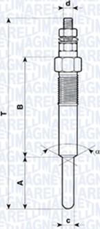 Magneti Marelli 062583101304 - Kvēlsvece ps1.lv