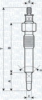 Magneti Marelli 062583202304 - Kvēlsvece ps1.lv