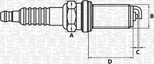 Magneti Marelli 062000778304 - Aizdedzes svece ps1.lv