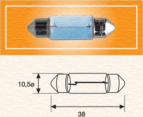 Magneti Marelli 009423100000 - Kvēlspuldze, Numura apgaismojuma lukturis ps1.lv