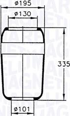 Magneti Marelli 030607020047 - Pneimoatsperes spilvens, Pneimopiekare ps1.lv