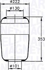 Magneti Marelli 030607020020 - Pneimoatsperes spilvens, Pneimopiekare ps1.lv