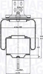 Magneti Marelli 030607020157 - Pneimoatsperes spilvens, Pneimopiekare ps1.lv